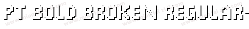 PT Bold Broken Regular字体转换